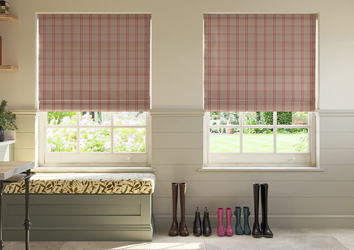 Applecross, Cranberry - Roman Blind - Image 3